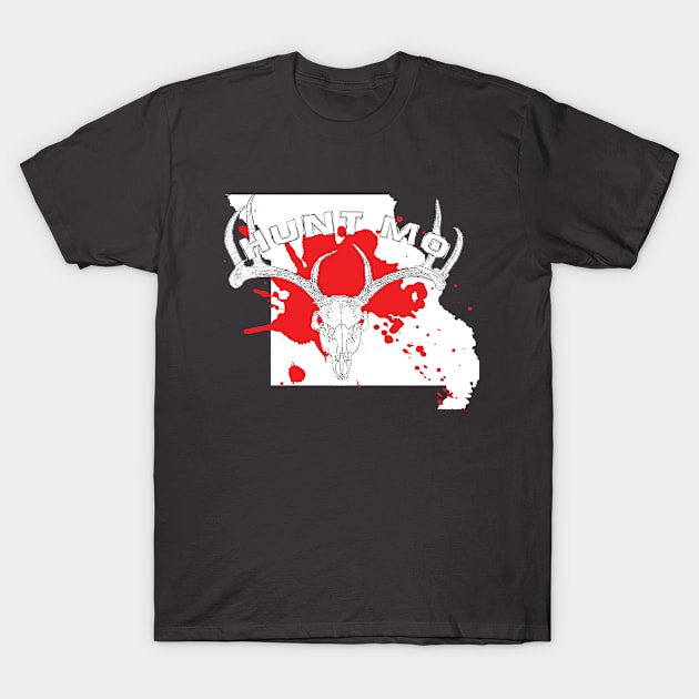 HuntMo: SplatterDeer T-Shirt by KapitolGrafix